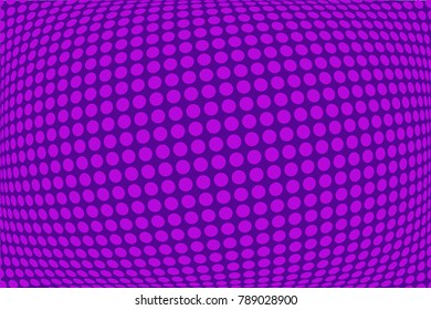 Ultra violet halftone background. Digital gradient. Dotted pattern with circles, dots, point large scale. Design element for web banners, posters, cards, wallpapers, sites, panels. 
