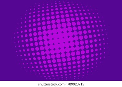 Ultra violet halftone background. Digital gradient. Dotted pattern with circles, dots, point large scale. Design element for web banners, posters, cards, wallpapers, sites, panels. 

