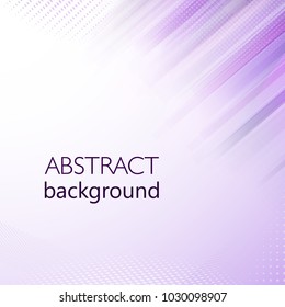 Ultra violet line vector abstract background in color of the year 2018. Halftone and stripe design template for poster, banner, flyer, greeting, brochure, business card.