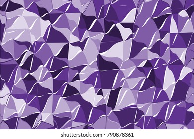 Ultra violet polygonal abstract background. Low poly crystal pattern. Design with triangle shapes. Pattern suitable for backgrounds, Wallpaper, screen savers, covers, print, business cards, posters