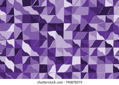 Ultra violet polygonal abstract background. Low poly crystal pattern. Design with triangle shapes. Pattern suitable for backgrounds, Wallpaper, screen savers, covers, print, business cards, posters