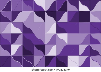 Ultra violet polygonal abstract background. Low poly crystal pattern. Design with triangle shapes. Pattern suitable for backgrounds, Wallpaper, screen savers, covers, print, business cards, posters
