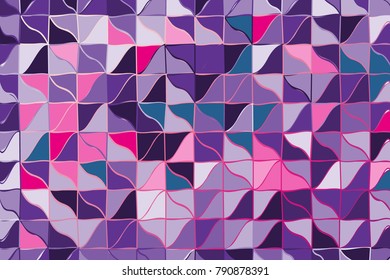 Ultra violet polygonal abstract background. Low poly crystal pattern. Design with triangle shapes. Pattern suitable for backgrounds, Wallpaper, screen savers, covers, print, business cards, posters
