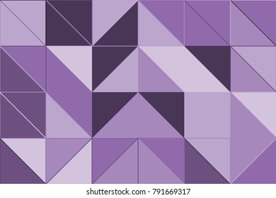 Ultra violet polygonal abstract background. Low poly crystal pattern. Design with triangle shapes. Pattern suitable for backgrounds, Wallpaper, screen savers, covers, print, business cards, posters