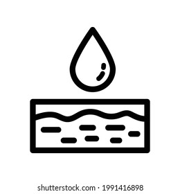 Ultra violet protection skin symbol. SPF icon. Sun ray sign. Thin outline icon on white background. Vector illustration.