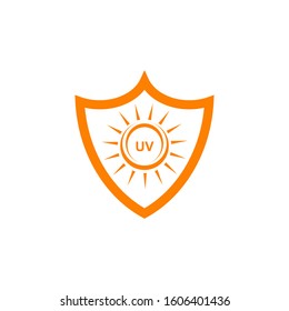 Ultra violet ray protection inspiration emblem logo design vector illustration template
