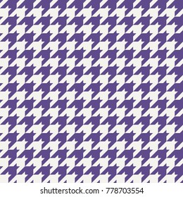 Ultra Violet Seamless Houndstooth Pattern