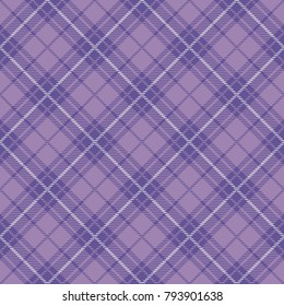 Ultra Violet Tartan Seamless Pattern Background. Violet Light and Dark Color  Plaid.  Flannel Shirt Patterns. Trendy Tiles Vector Illustration for Wallpapers. Color of the Year 2018.