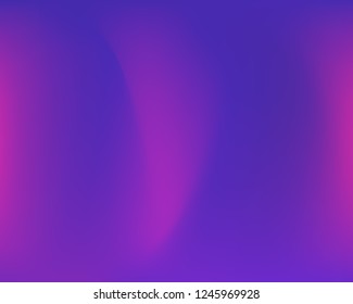 Ultra Violet Wavy Banner Template. Original Vector Design. Lilac Smooth Gradient Background. Ultraviolet Dynamic Liquid Waved Vector Backdrop. Neon Light Gradient Illustration. Polar Light Effect.