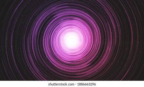 Ultra Violetl Black hole on Galaxy background with Milky Way spiral,Universe and starry concept desig,vector