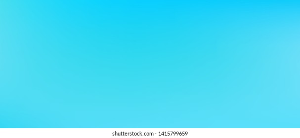 Ultra Wide background. Minimal hi-res 21 to 9 and fresh. Azure color. Illustration, bright.