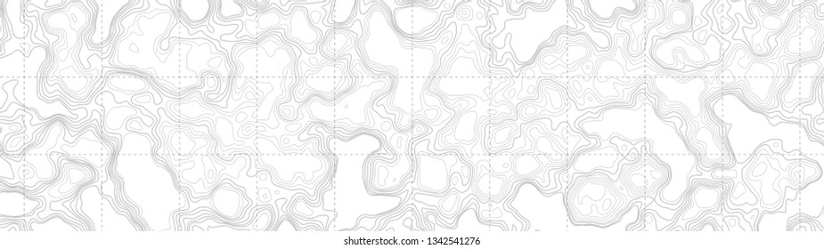 Ultra Wide Wallpaper Abstract Blank Topographic Contour Map Subtle White Vector Background