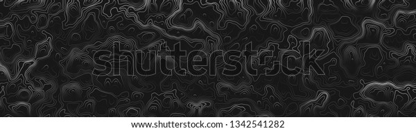 Ultra Wide Wallpaper Abstract Topographic Contour Stock Vector (Royalty