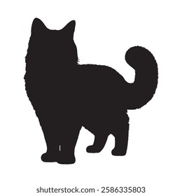 Ultra-Clean Cat Silhouette for Professional Use - Cat Vector - Cat Illustration
