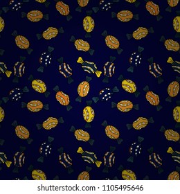 Ultrafashionable fabric pattern. Vector illustration. Abstract motif background.