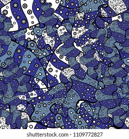 Ultrafashionable fabric pattern. Vector illustration. Abstract motif background.