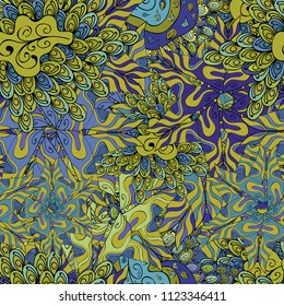 Ultrafashionable fabric pattern. Vector illustration. Abstract motif background.