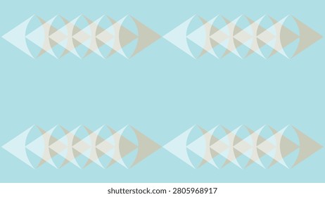 Ultra-high definition (UHD) PC background showcasing four groups of ten pure white and warm apricot, triangle-like shapes, all faded, and with the whites sitting on the apricots against a cool powder blue backdrop. Pale white and soft orange on blue, 4k wallpaper for laptops, desktops, etc.