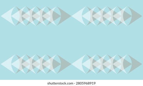 Ultra-high definition (UHD) PC background showcasing four groups of ten pure white and rosy brown, triangle-like shapes, all faded, and with the whites sitting on the browns against a cool powder blue backdrop. Pale white and warm taupe on blue, 4k wallpaper for laptops, desktops, etc.