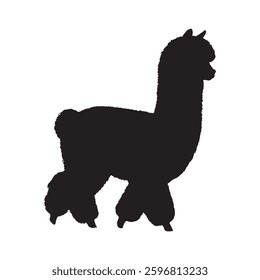 Ultra-High-Quality Alpaca Silhouette for Print, Web, and Digital Use - Alpaca Vector - Alpaca Icon
