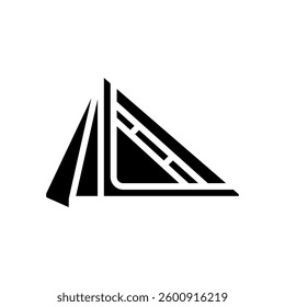ultralight tent glyph icon vector. ultralight tent sign. isolated symbol illustration