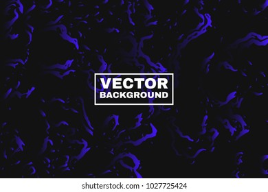 Ultramarine background. Brush strokes. Vector.