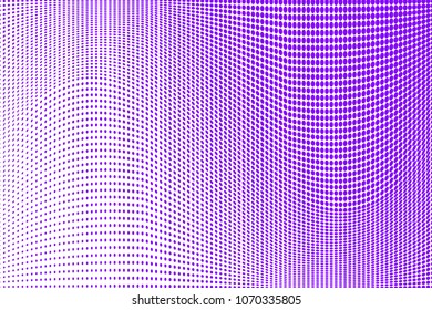 Ultramarine black halftone pattern. Gradient polka dots background. Modern vector illustration. Abstract curves. Points backdrop. Dotted spotted pattern. Monochrome template for web design