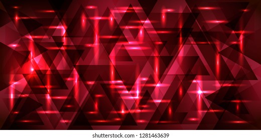 Ultramarine dark pink intersections on a dark metal background. Bright pattern for a festive mood and interior decoration.