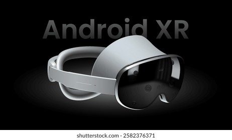 Ultra-Realistic XR Headset  Next-Gen Virtual Reality and Augmented Reality Technology Device | Vector Design