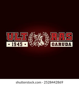 ultras garuda mascot vector illustration
