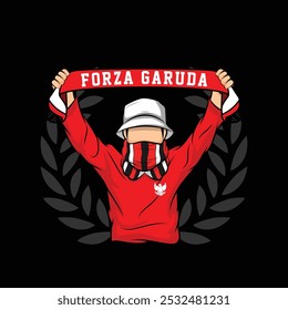 ilustração de vetor de mascote ultras garuda