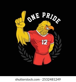 ultras garuda mascot vector illustration