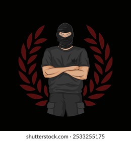 Ultras garuda mascot vector illustration