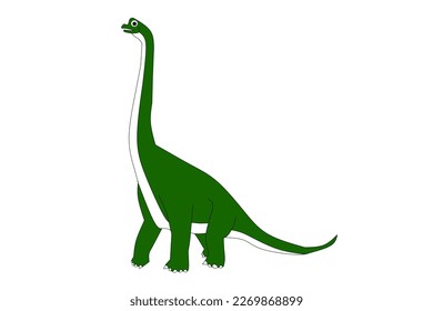 Ultrasaurus on a white background. Vector illustration.