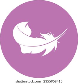 Ultra-soft with feather logo vector design. Suitable for product label