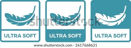 Ultra-Soft Feather Logo Vector Design for Product Label – Premium Quality