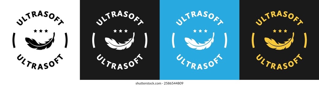 Ultrasoft vector icon isolated on different backgrounds.