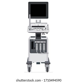 Ultrasonic device. Medical equipment. Isolation white background.