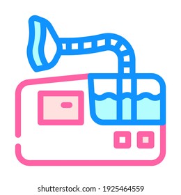 ultrasonic inhaler color icon vector. ultrasonic inhaler sign. isolated symbol illustration