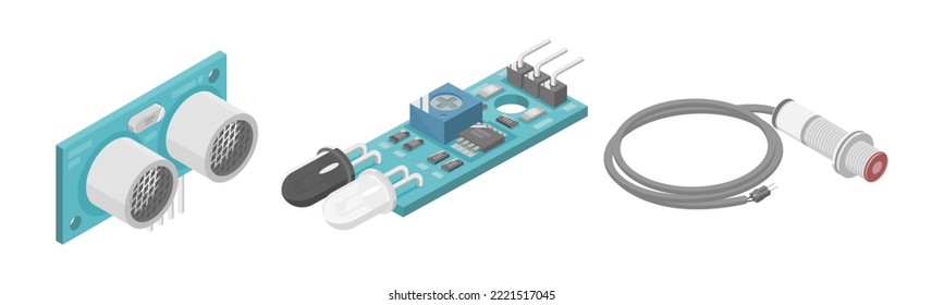 Ultraschall-Infrarot-Modul-Sensor-Mikrokontrollschnittstelle plc Industriekomponentenisometrie