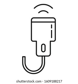 Ultrasonic scanner icon. Outline ultrasonic scanner vector icon for web design isolated on white background