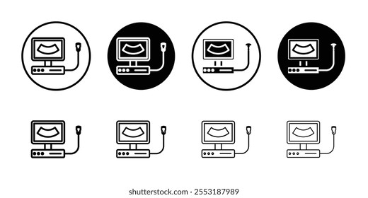 Ultrasonography icon Art design illustration