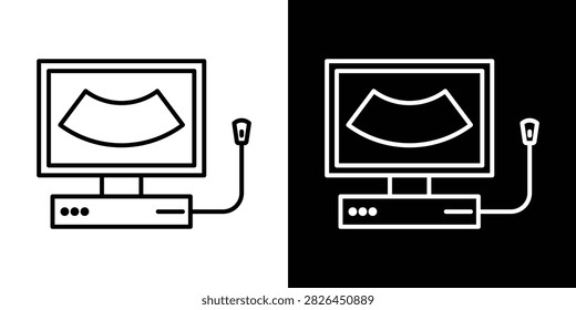 Ultrasonography icon vector for app web use.