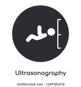 Ultrasonography icon vector isolated on white background for your web and mobile app design, Ultrasonography logo concept