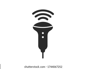 Ultrasound equipment icon.  Ultrasound vector illustration. 