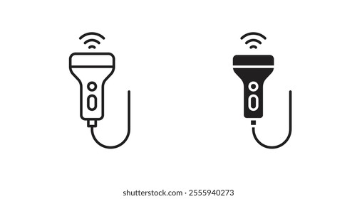 Ultrasound flat simple vector symbols illustration.