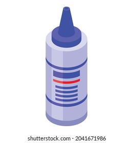 Ultrasound gel bottle icon isometric vector. Ultrasonography examination. Pregnant test