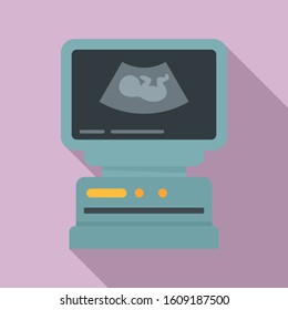 Ultrasound icon. Flat illustration of ultrasound vector icon for web design