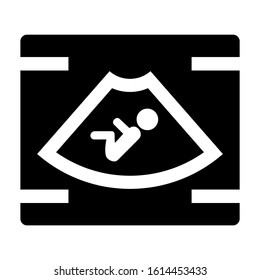 ultrasound icon isolated sign symbol vector illustration - high quality black style vector icons
