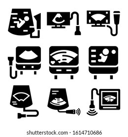 ultrasound icon isolated sign symbol vector illustration - Collection of high quality black style vector icons
